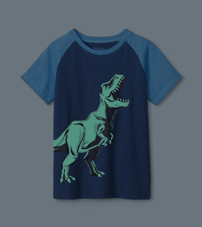 Big Dino Glow In The Dark Raglan Tee