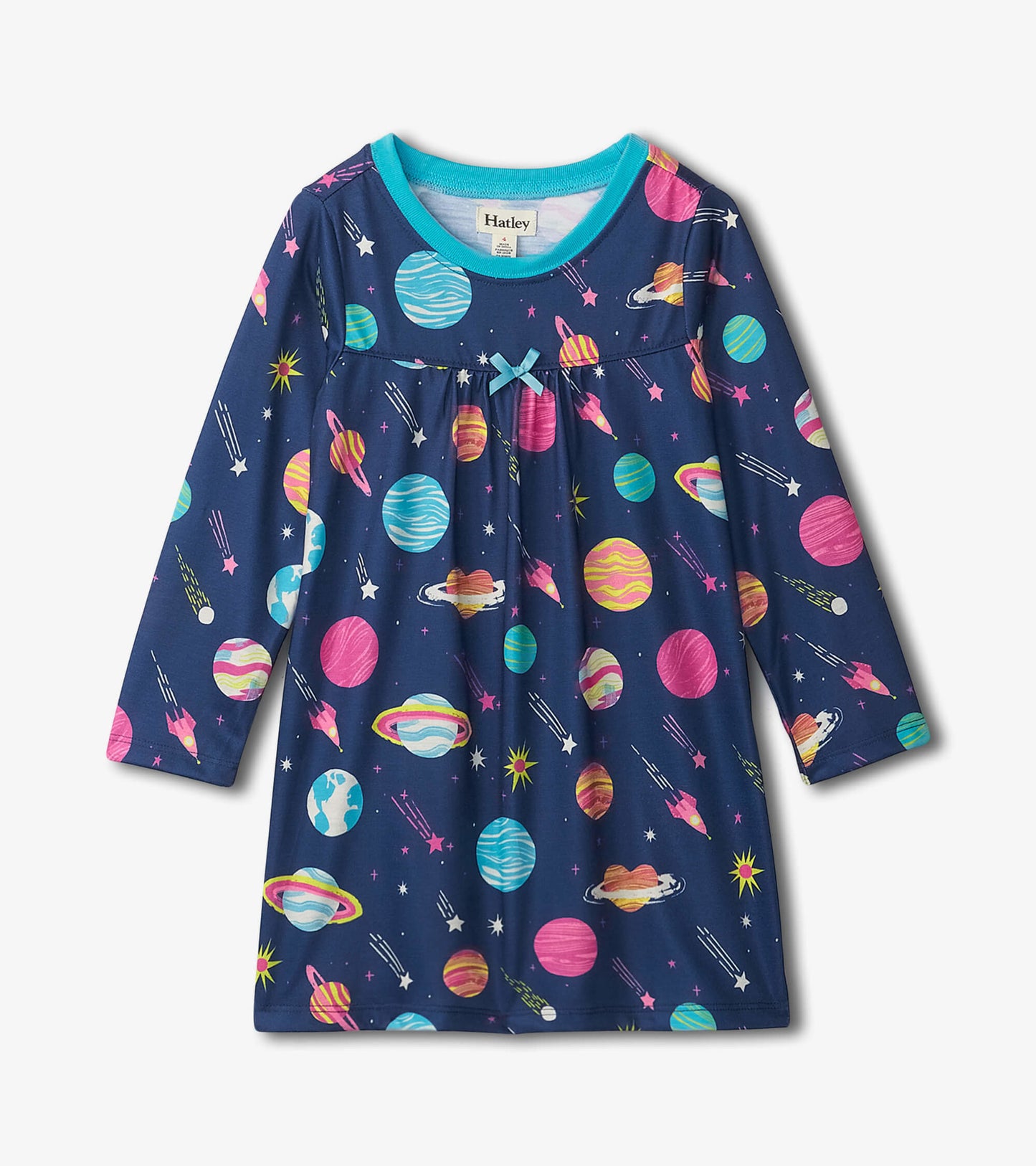 Interstellar Long Sleeve Girls Nightgown