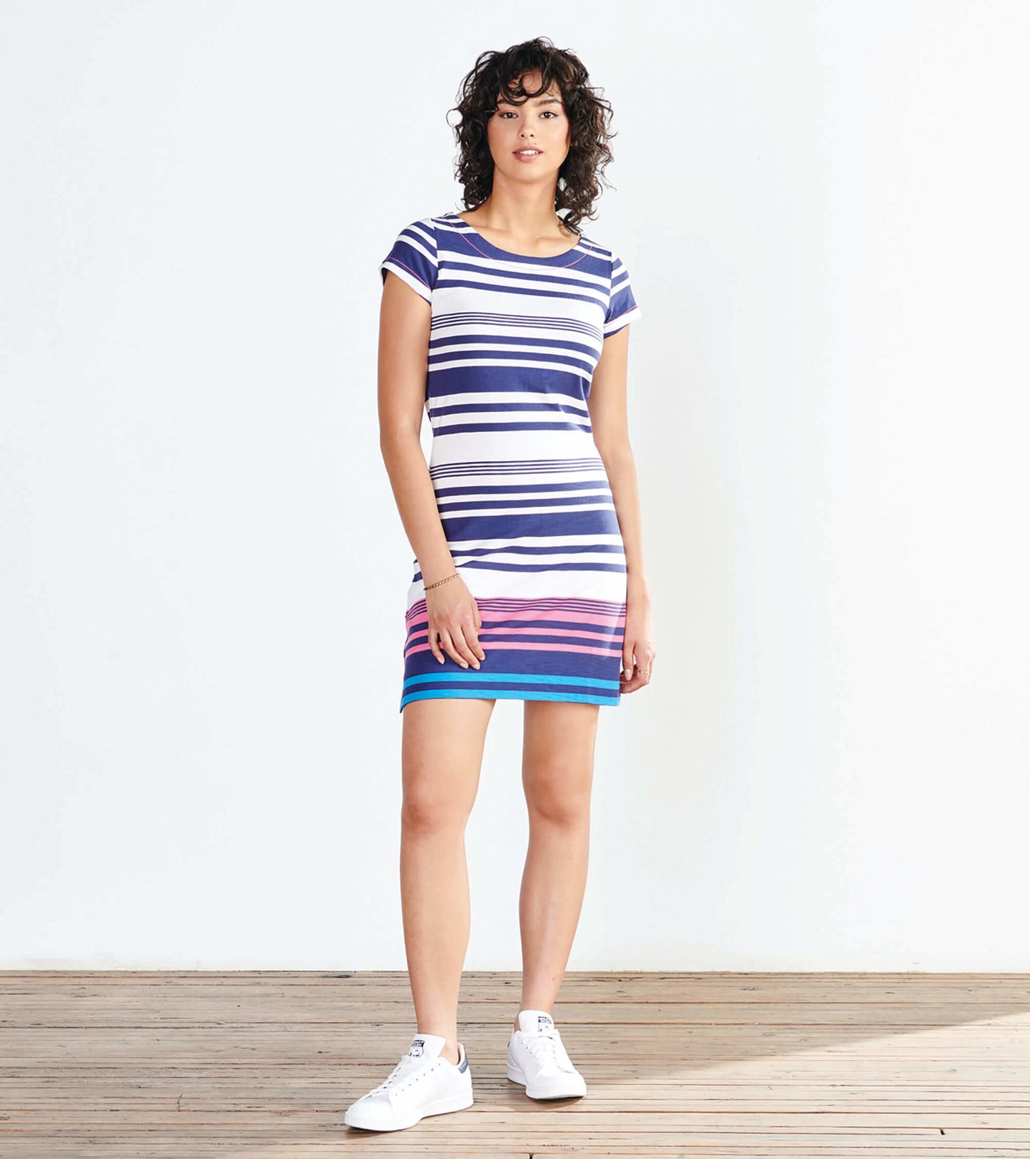 Nellie Dress - Shoreline Stripes