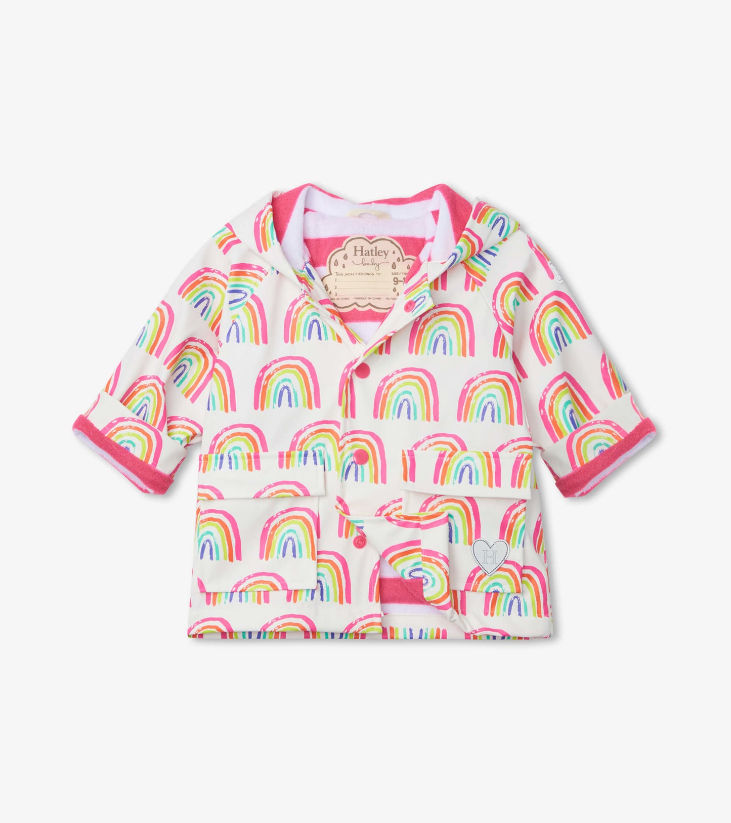 Pretty Rainbows Baby Raincoat