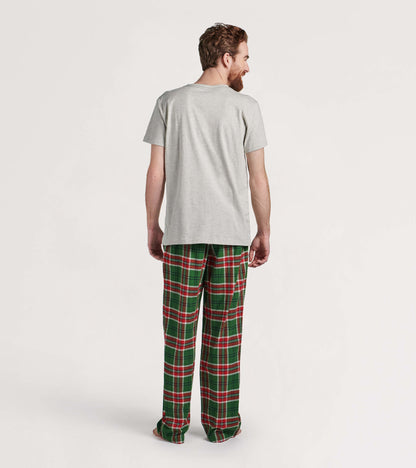 Men's Country Christmas Plaid Flannel Pajama Pants