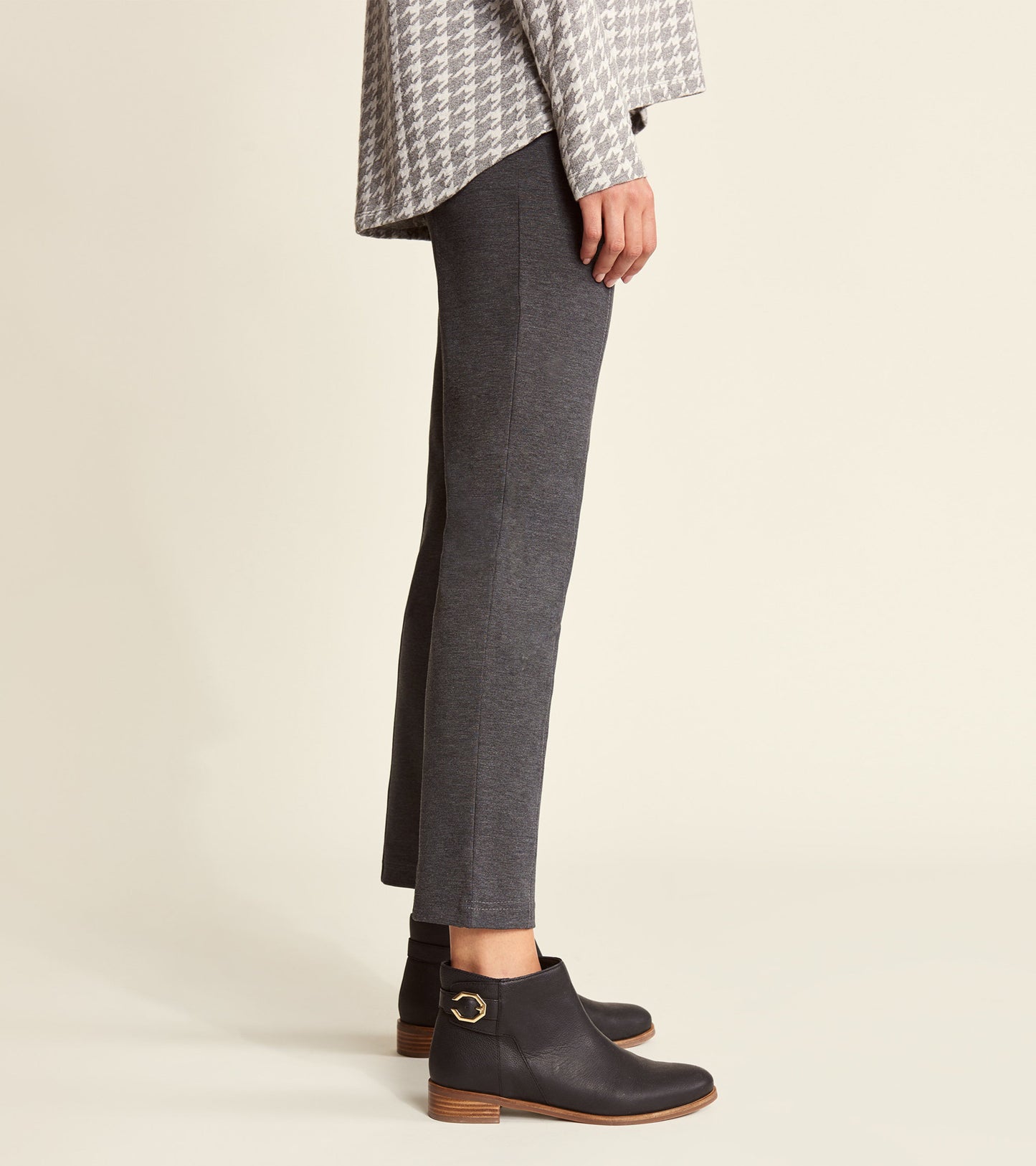 Kate Ponte Pants - Charcoal