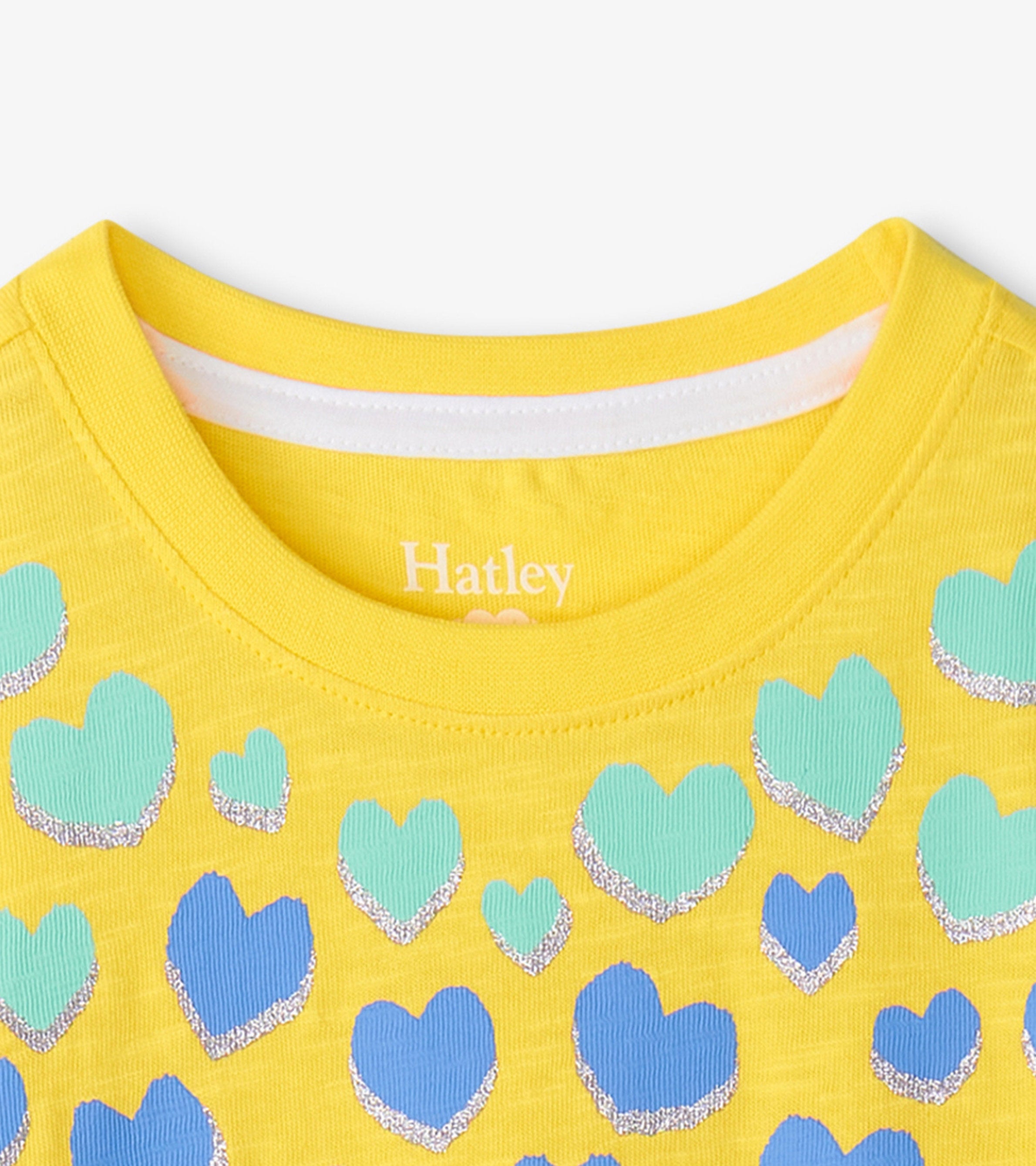 Girls Falling Hearts Graphic Tee