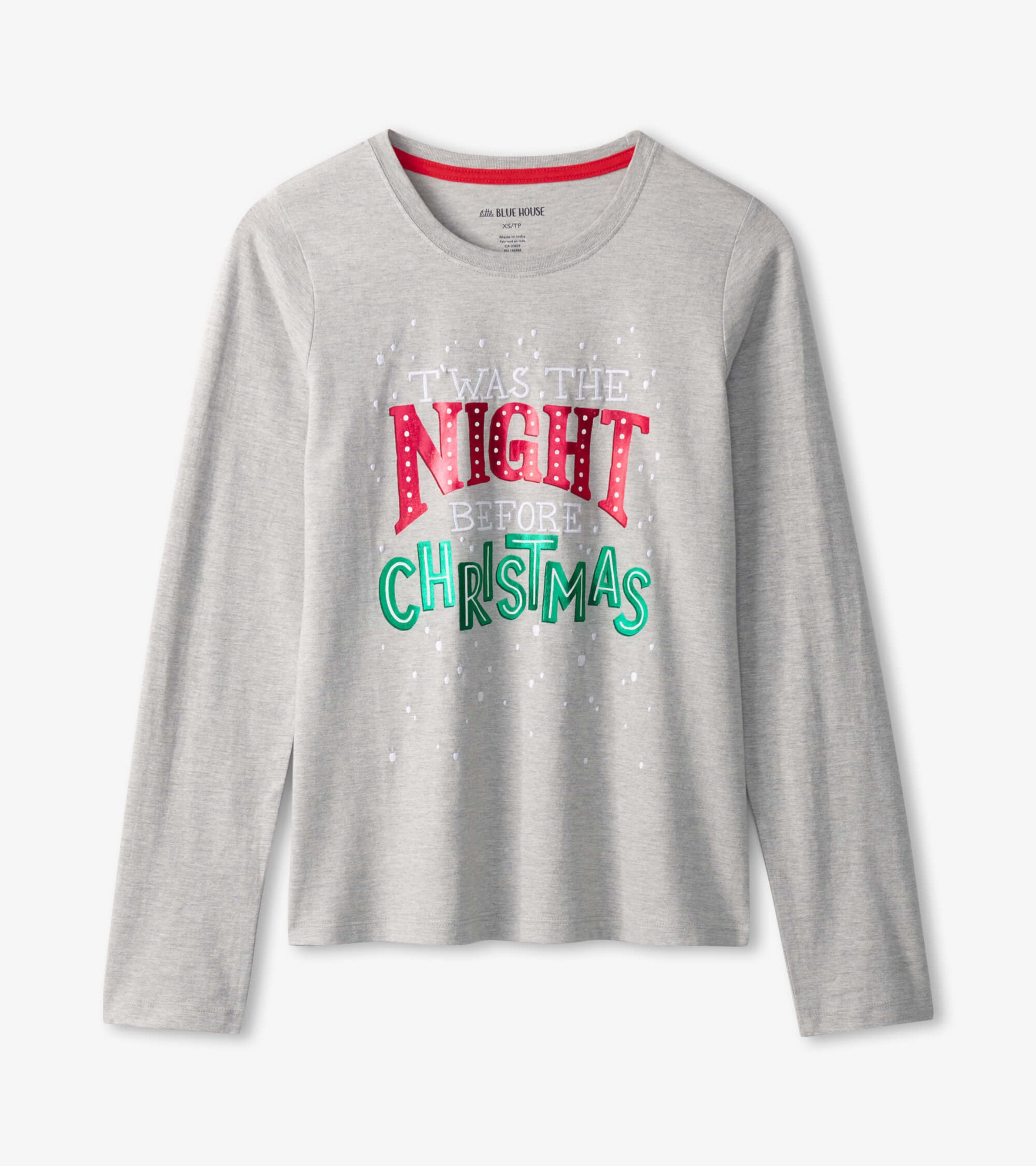 Women's Twas The Night Before Christmas Long Sleeve T-Shirt