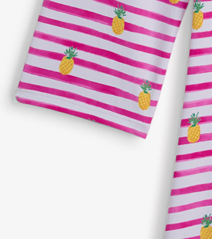 Women's Pineapple Stripes Seaside Beach Dress