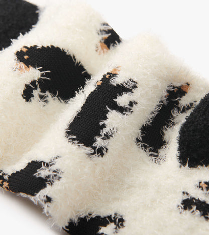 Black Bears Fuzzy Socks