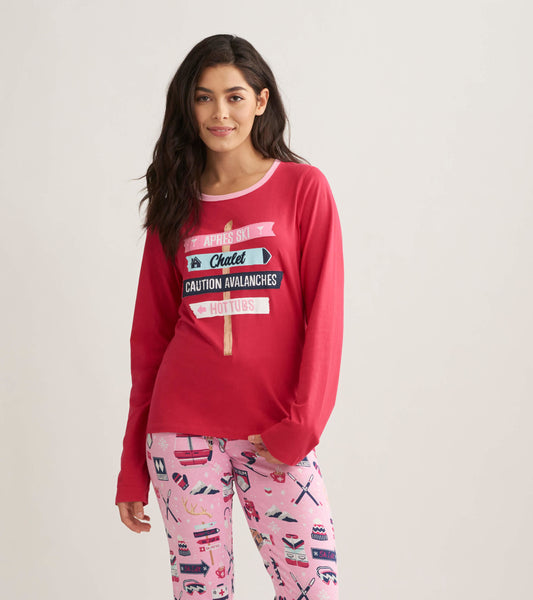 Ski Holiday Women's Long Sleeve Pajama Tee