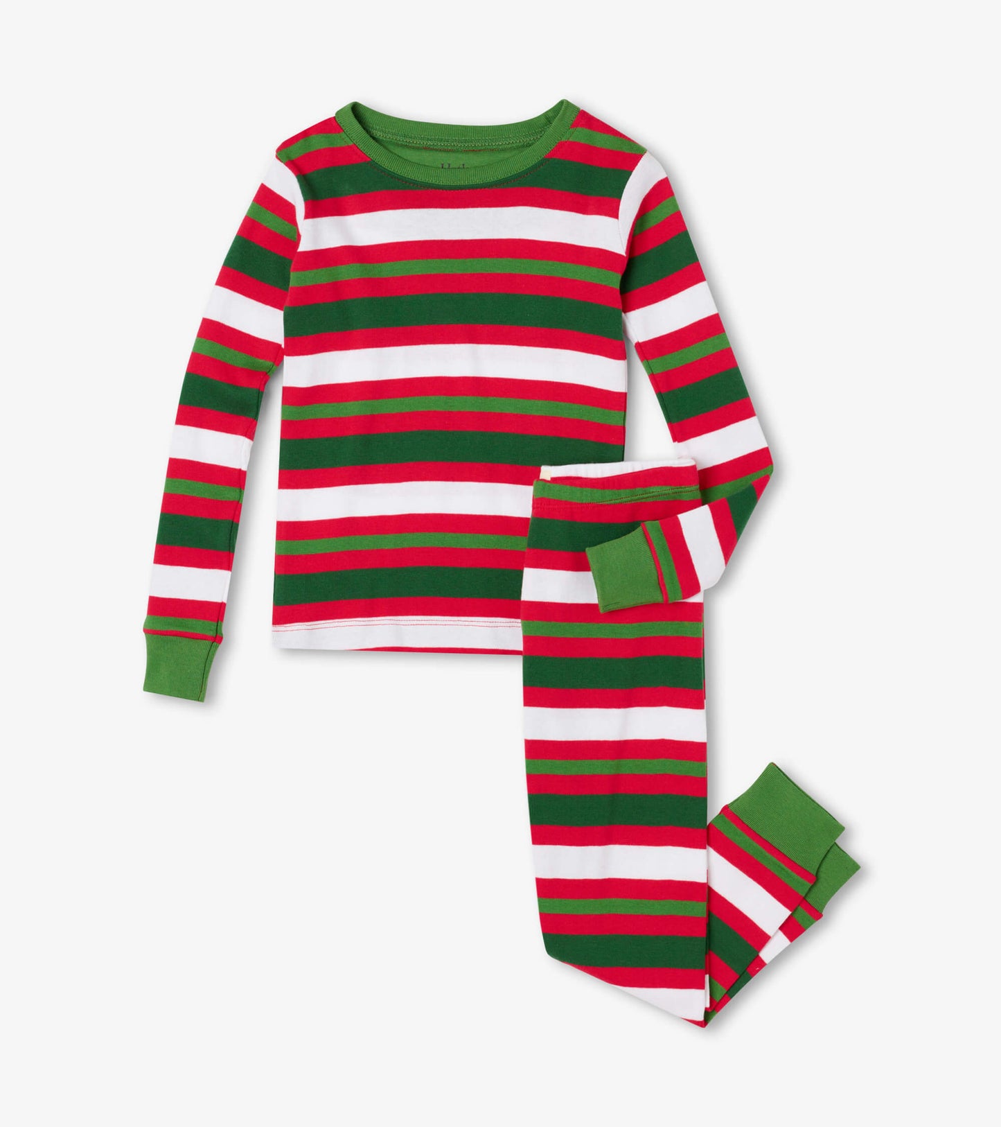 Candy Cane Stripes Organic Cotton Pajama Set