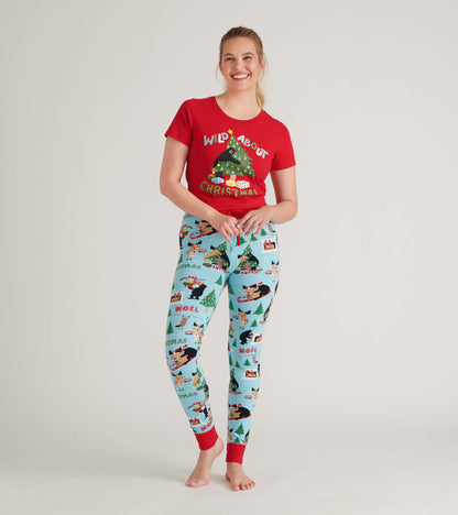 Wild About Christmas Women's Pajama Tee