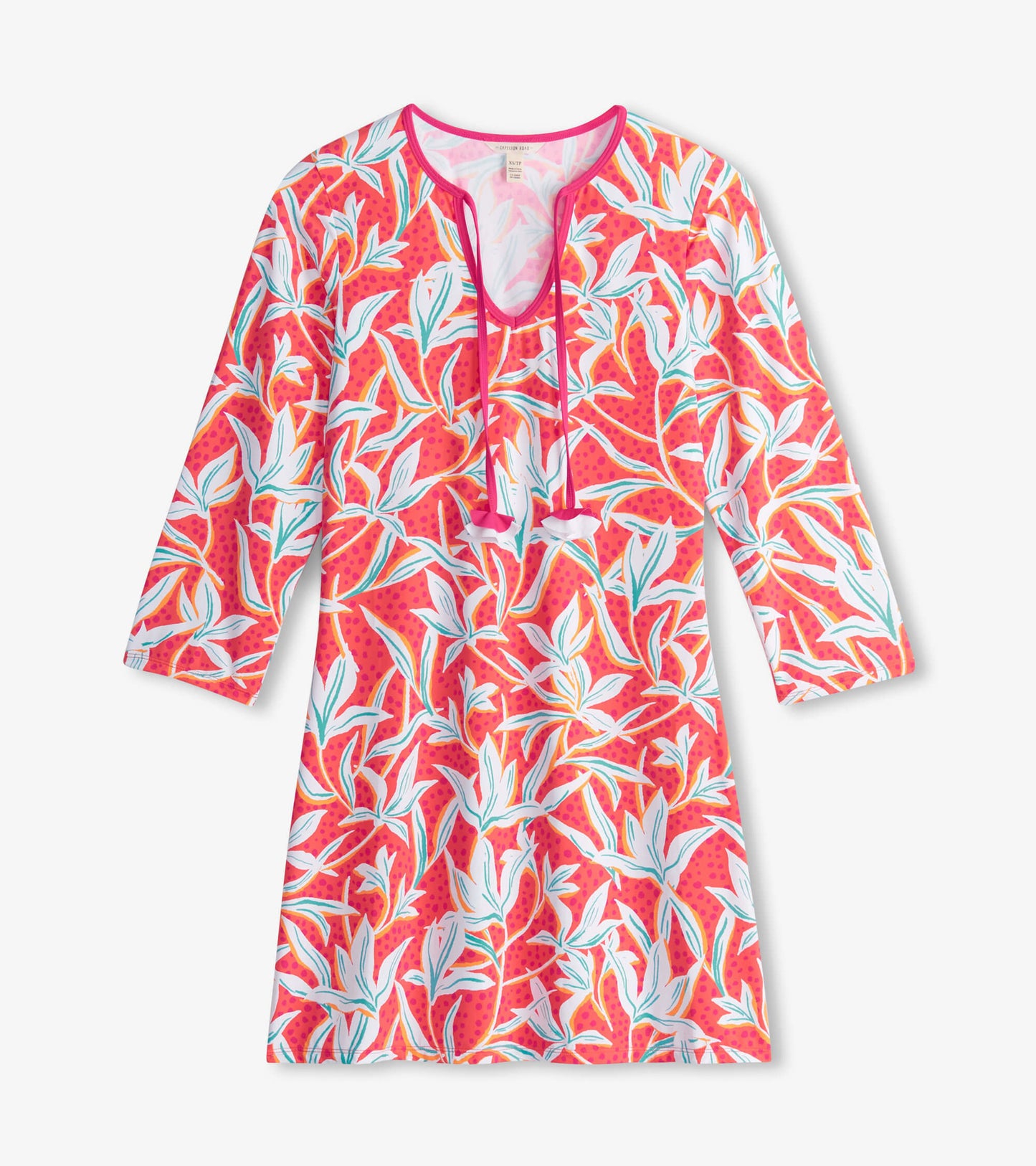 Women's Leafy Floral Beach Dress