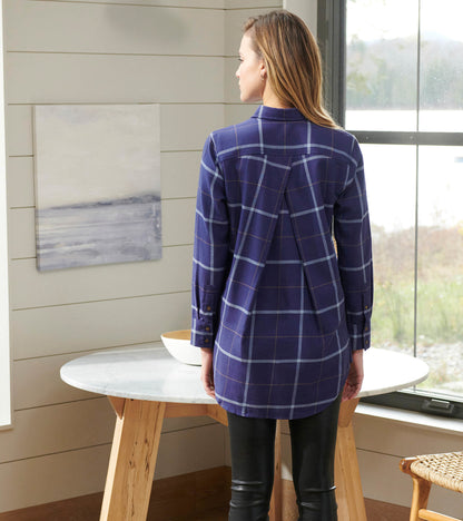 Lara Tunic - Windowpane Plaid