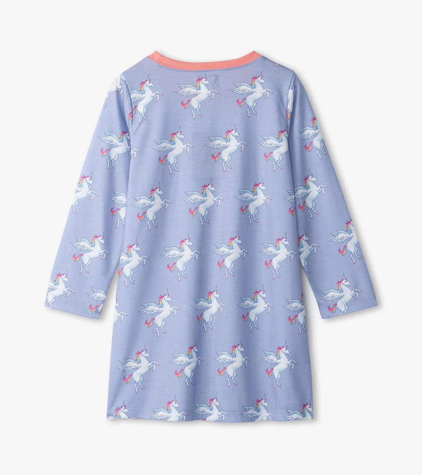 Girls Rainbow Unicorn Long Sleeve Nightgown