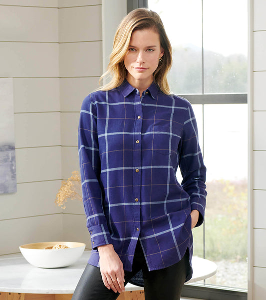 Lara Tunic - Windowpane Plaid