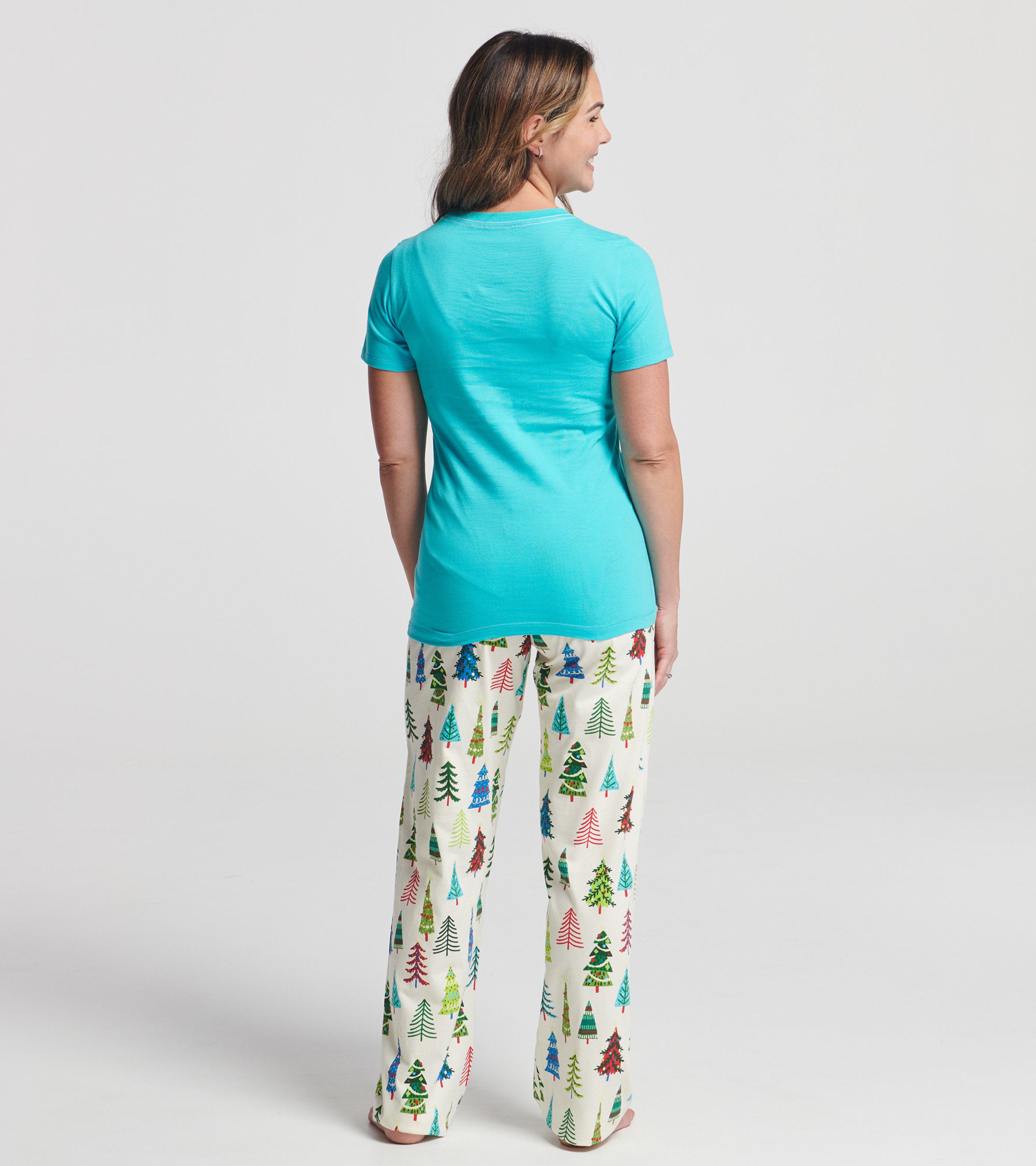 Women's Christmas Trees Jersey Pajama Pants