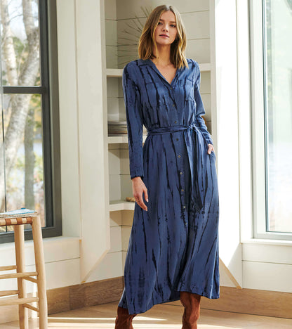 Maxi Shirt Dress - Into the Deep