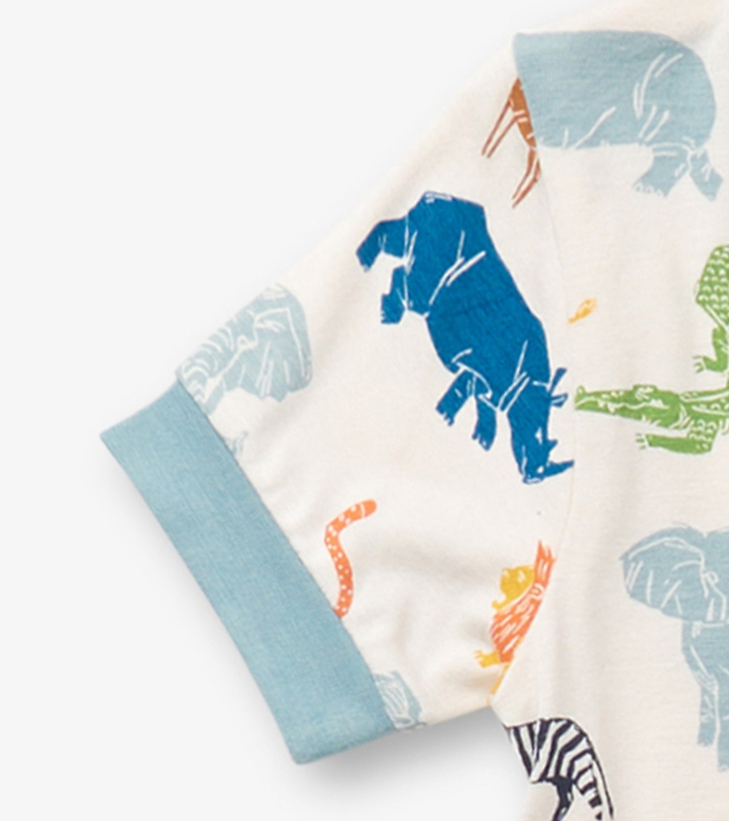 Boys Scratchy Safari Bamboo Short Pajama Set