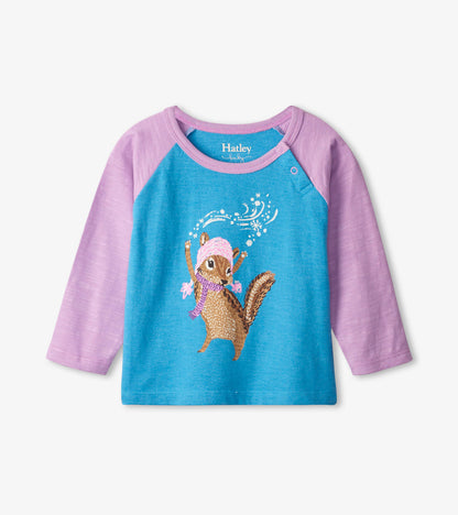 Magical Chipmunk Raglan Baby Tee