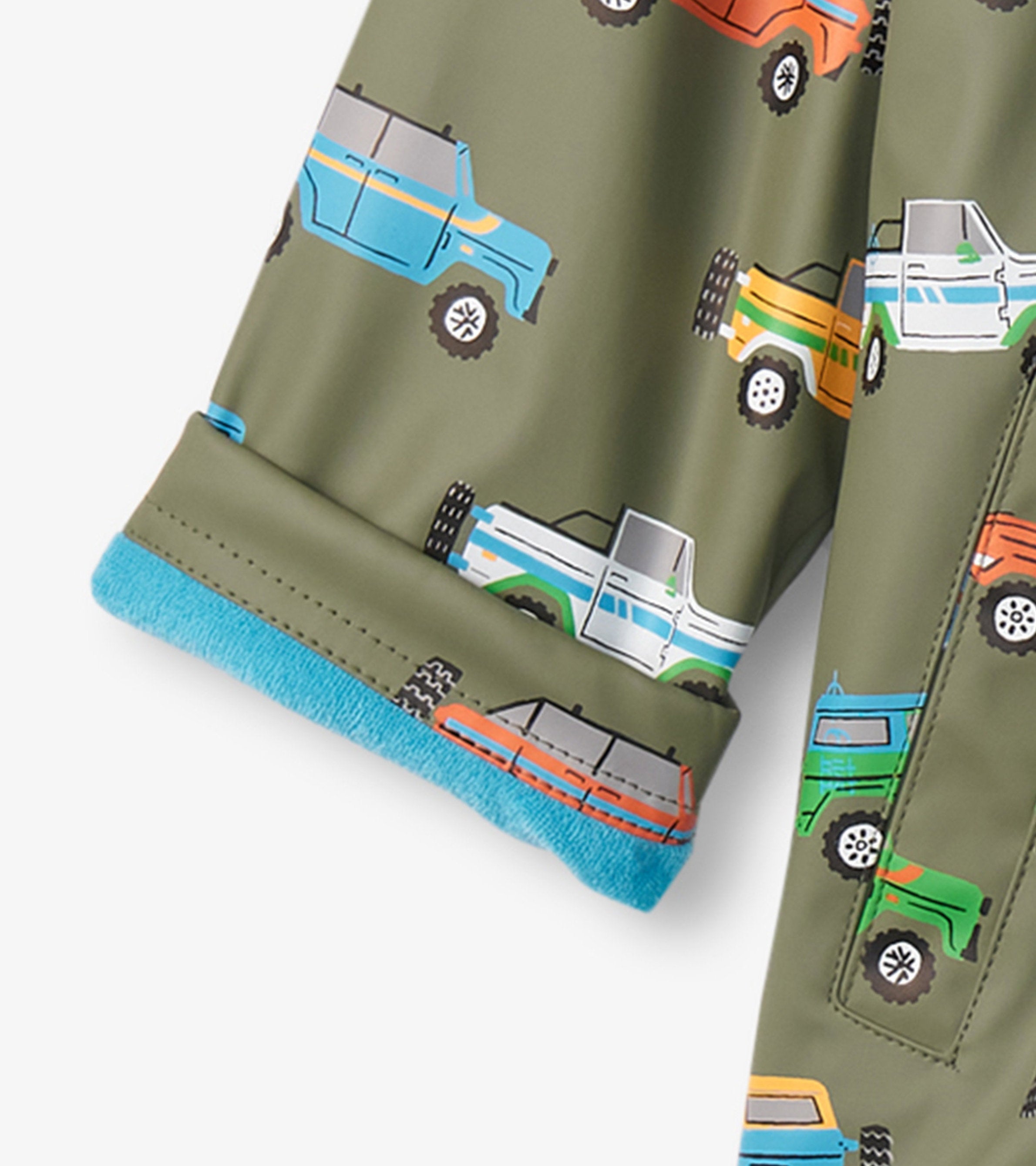 Boys Off-Roading Zip-Up Raincoat