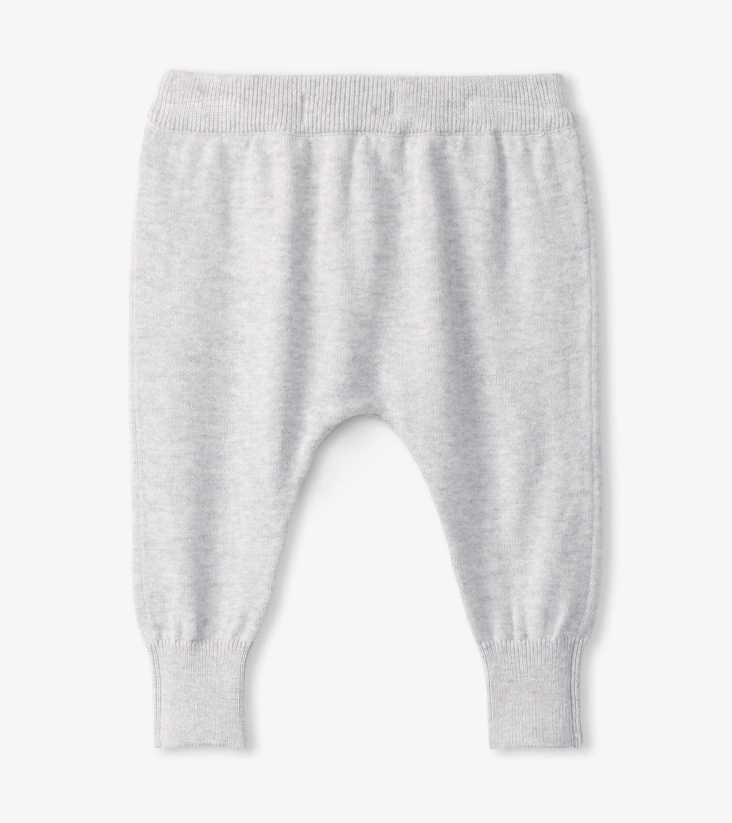 Baby Grey Melange Pull On Sweater Pants