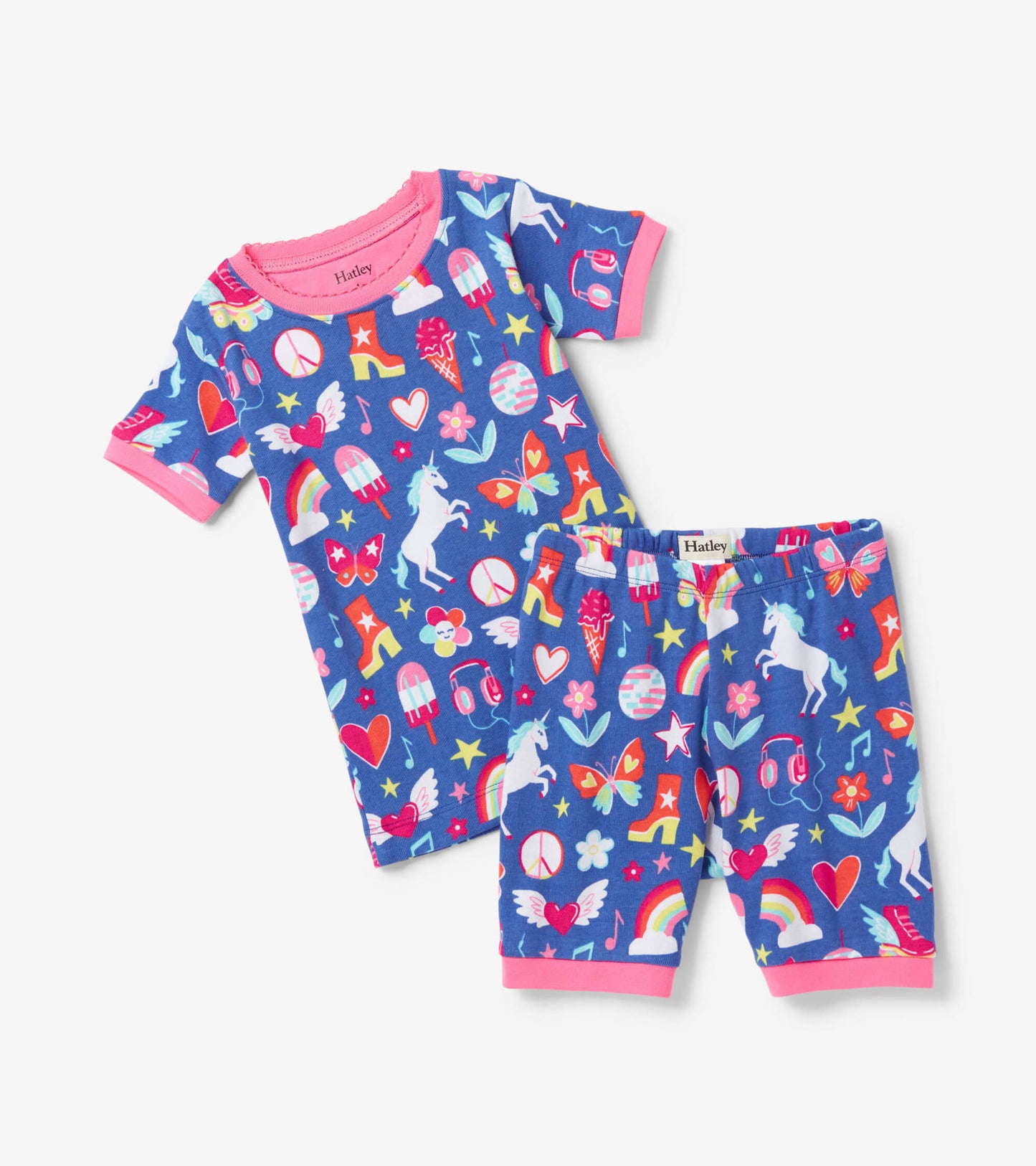 Groovy Doodle Short Pajama Set