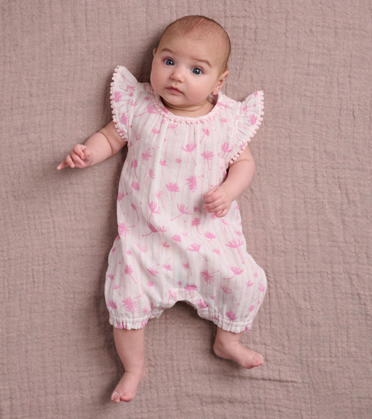 Dandelion Dust Baby Flutter Sleeve Shortall