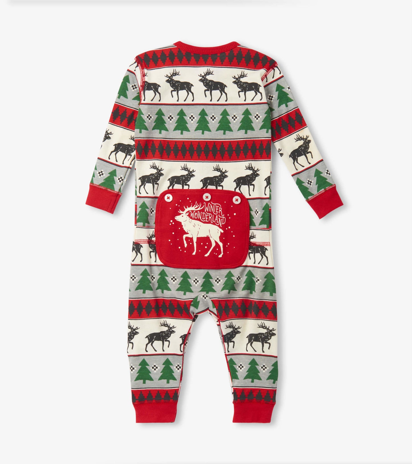 Baby Elk Fair Isle Union Suit