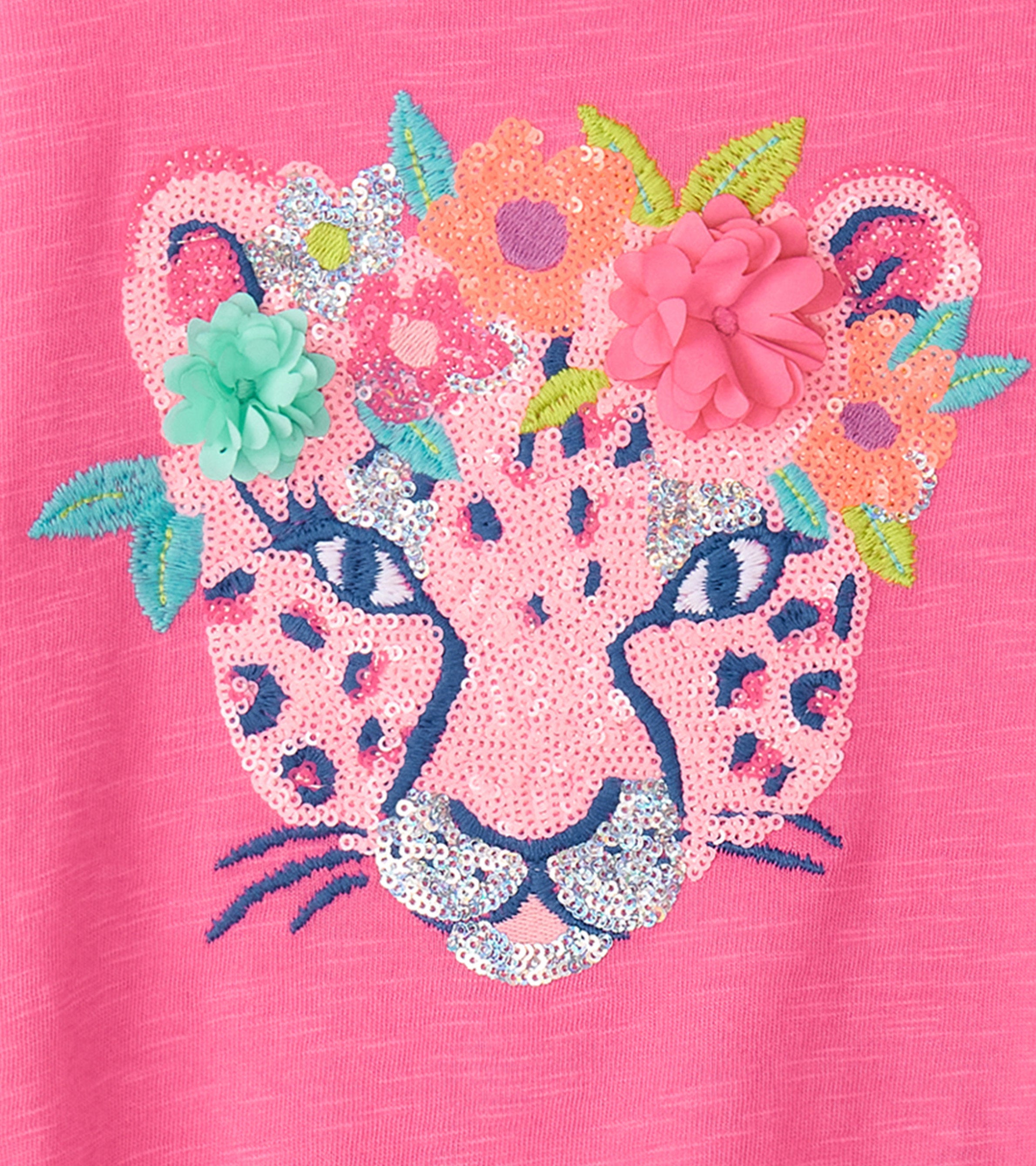 Girls Pretty Cheetah Graphic Tee