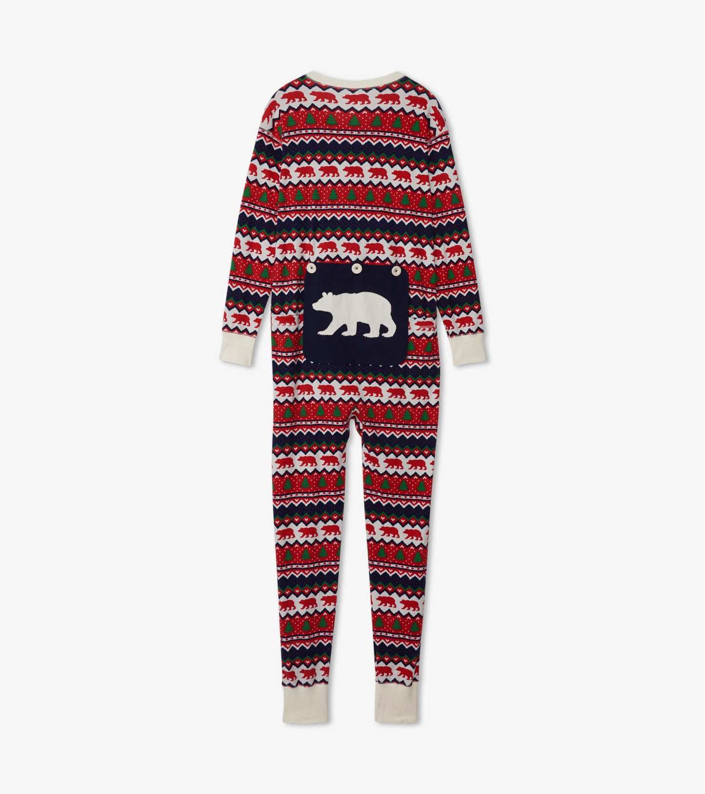 Adult Fair Isle Bear Onesie