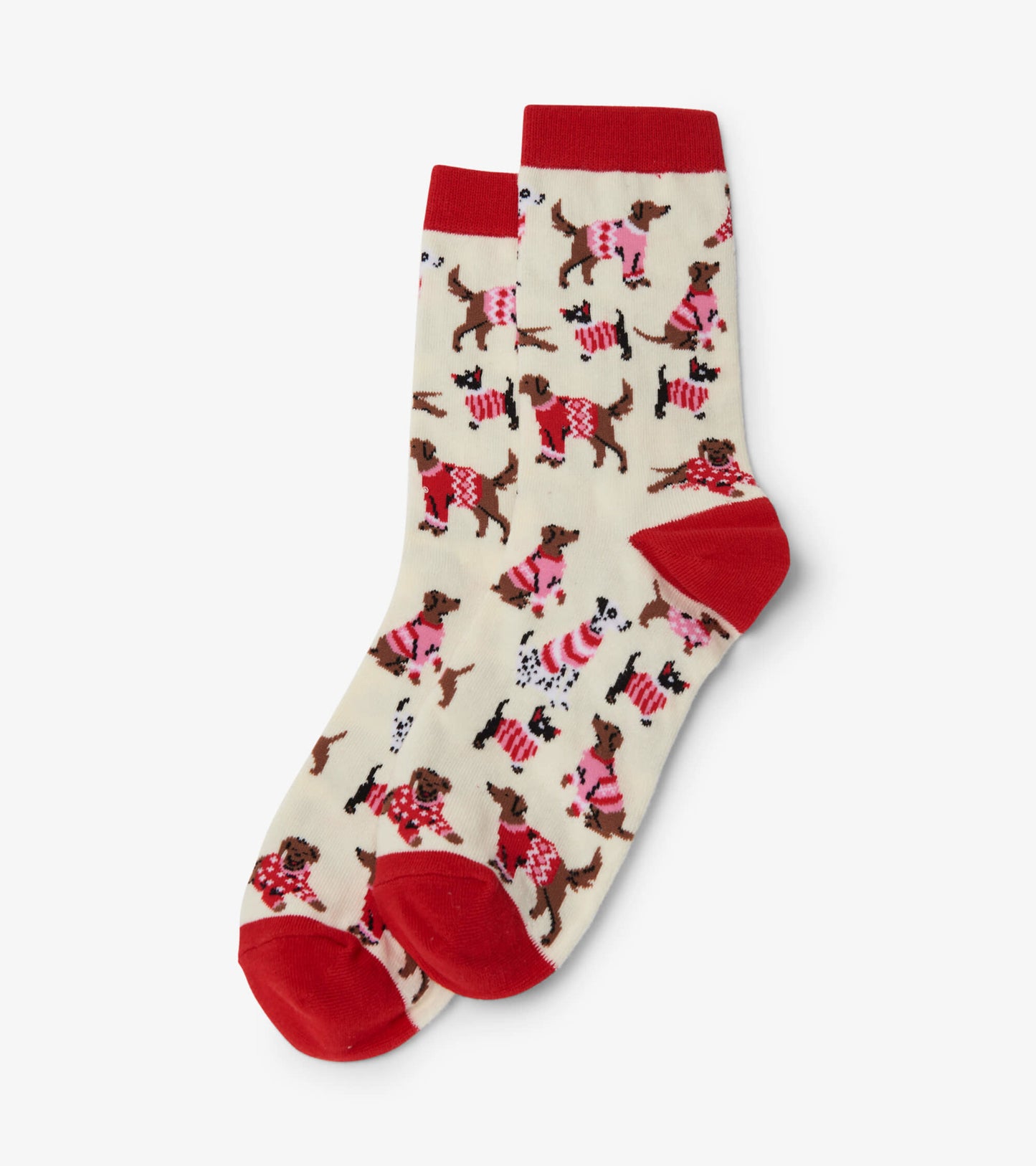 Women's Woofing Christmas Crew Socks