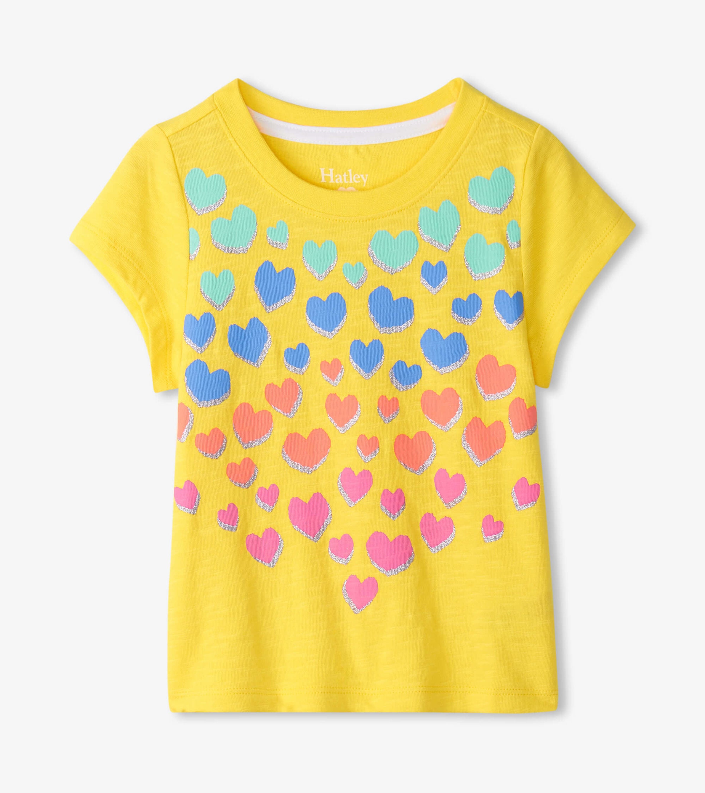 Girls Falling Hearts Graphic Tee