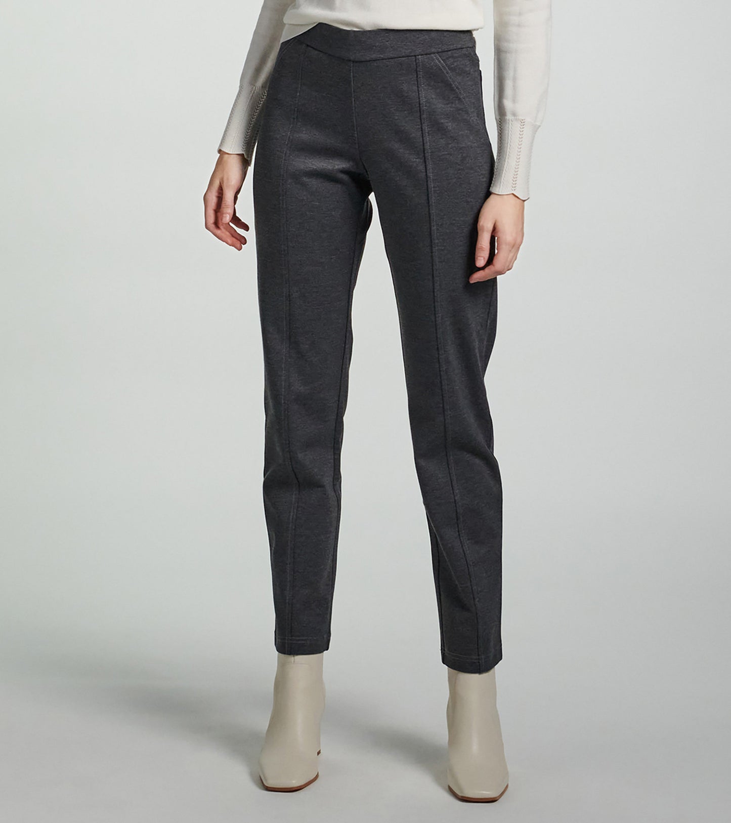 Kate Ponte Pants - Charcoal