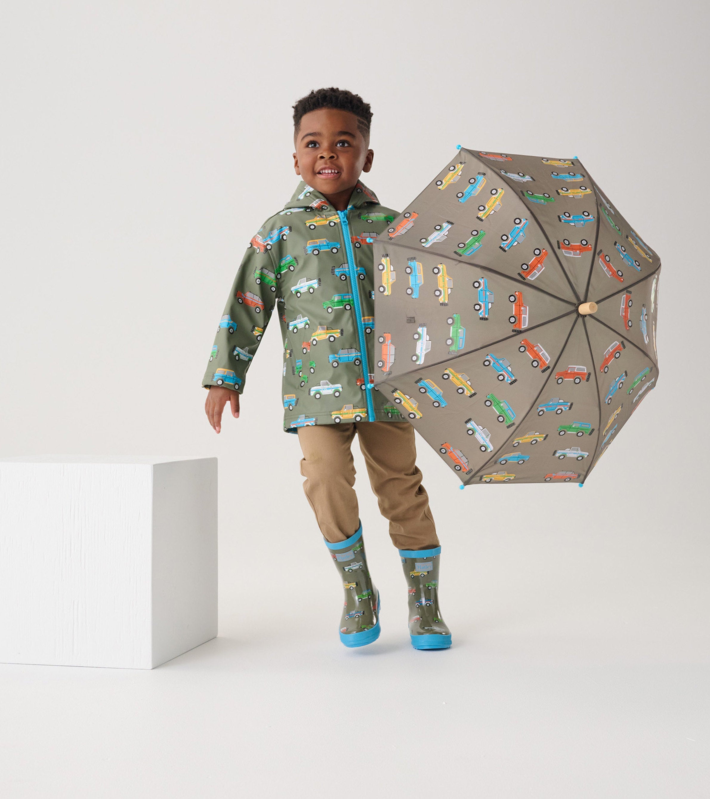 Boys Off-Roading Zip-Up Raincoat