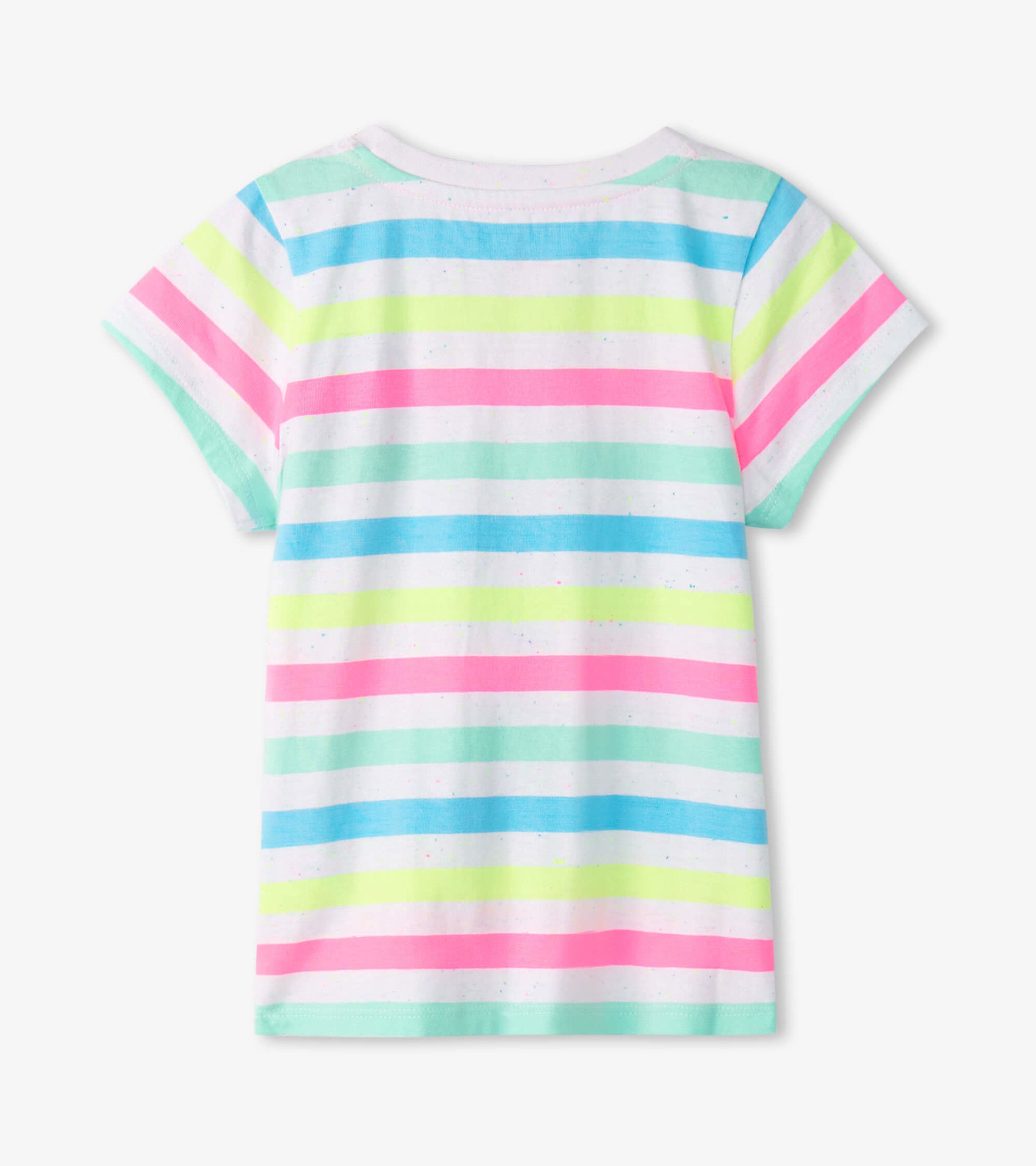 Girls Summer Sea Stripes Graphic Tee