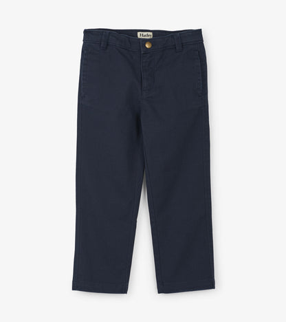 Boys Navy Twill Pants