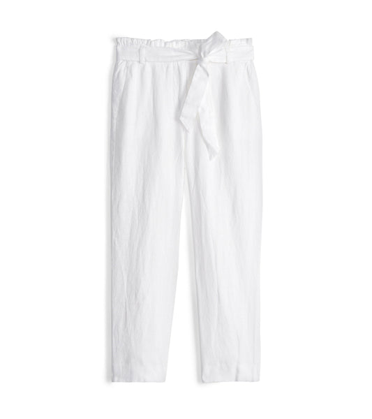 Paper Bag Pants - Classic White