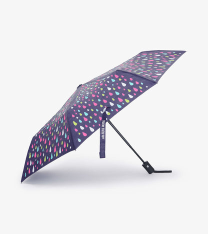 Rain Drops Adult Colour Changing Folding Umbrella