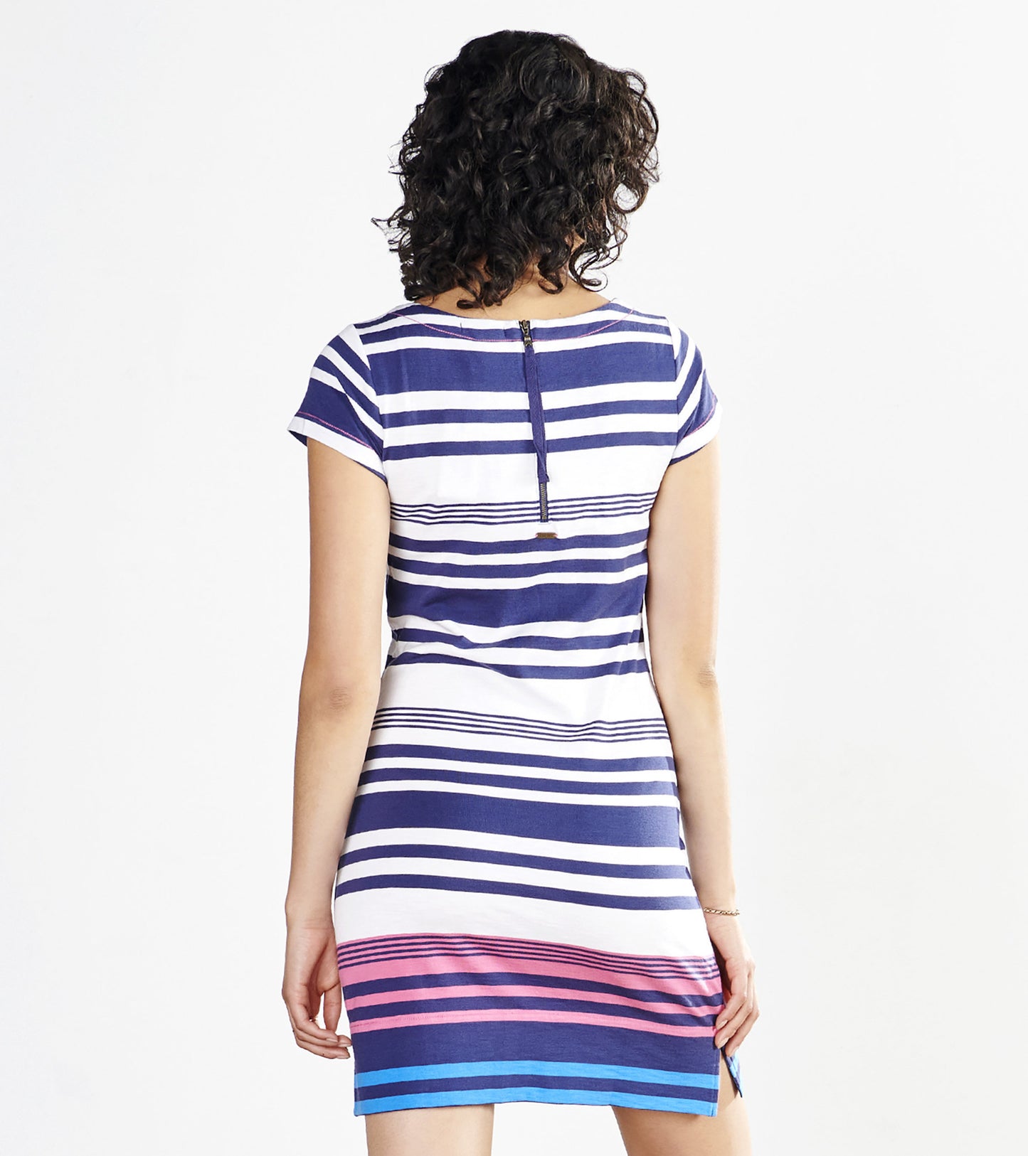 Nellie Dress - Shoreline Stripes