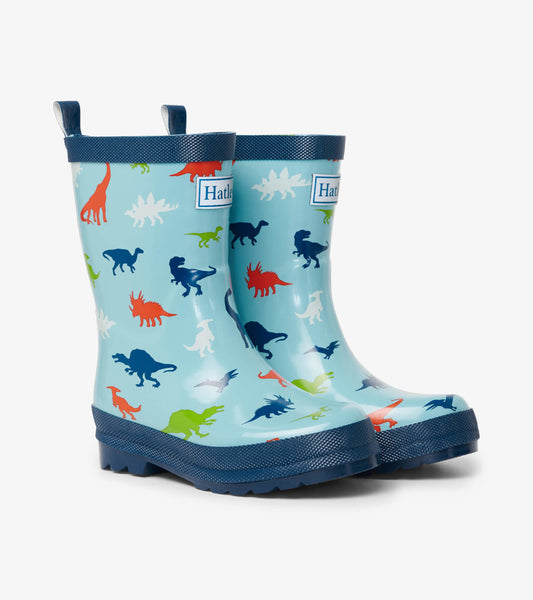 Prehistoric Dinos Shiny Wellies