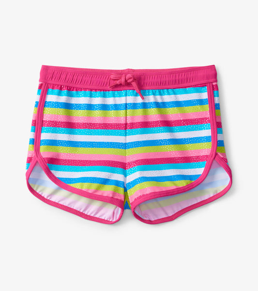 Rainbow Stripes Swim Shorts