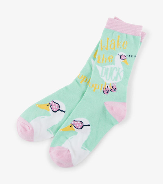 Wake The Duck Up Women's Crew Socks