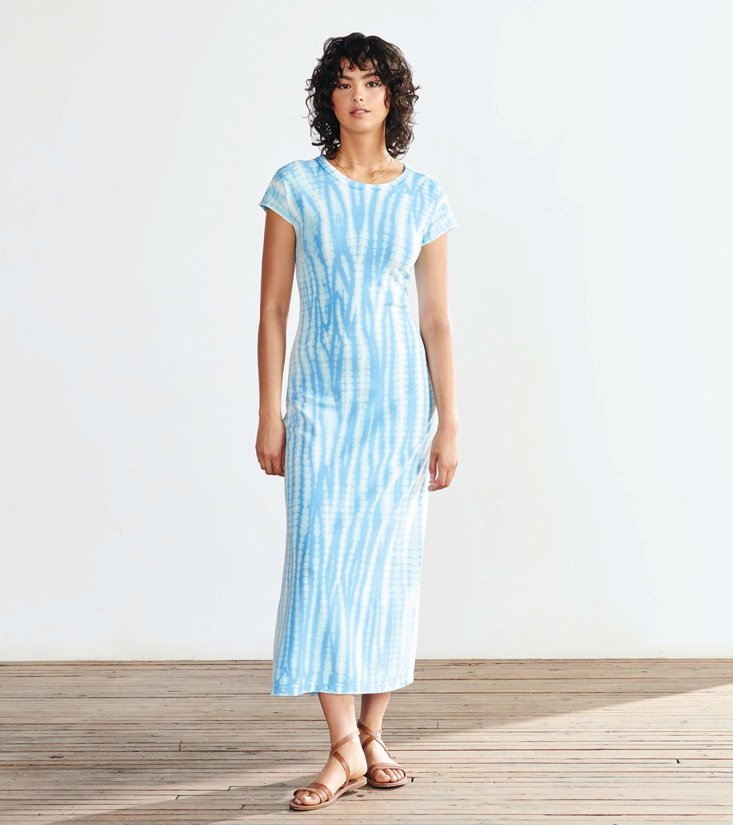 Blake Dress - Azure Tie Dye