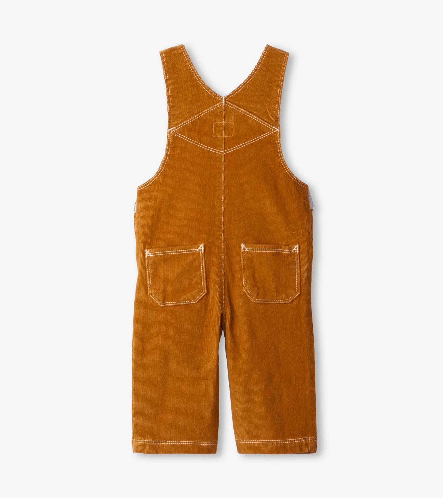 Pecan Brown Baby Corduroy Overalls