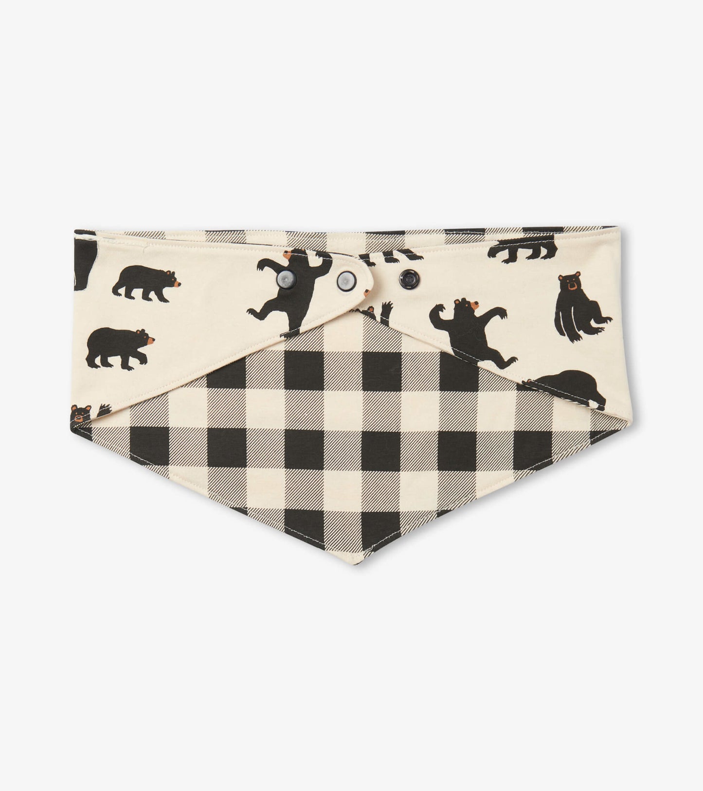 Black Bears Reversible Dog Bandana