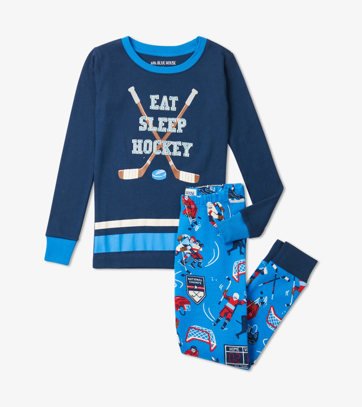 Hockey Champs Kids Appliqué Pajama Set