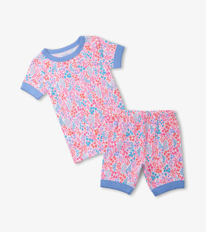 Girls Ditsy Floral Short Pajama Set