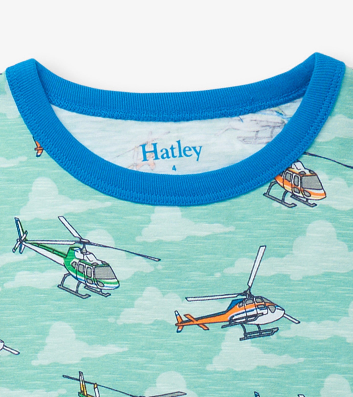 Boys Helicopters Short Pajama Set