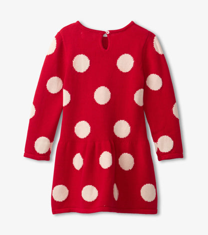 Polka Dots Sweater Dress