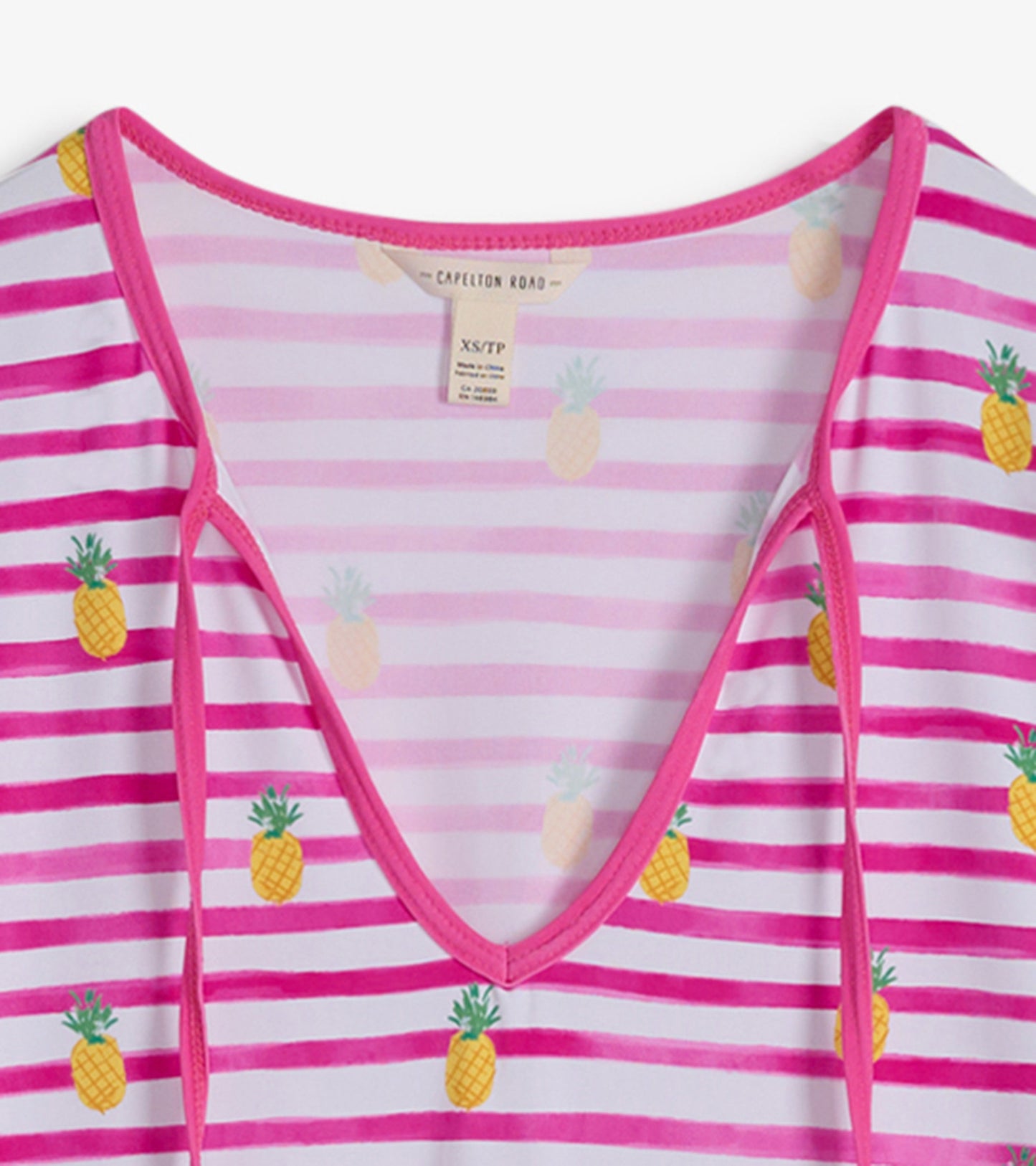 Women's Pineapple Stripes Seaside Beach Dress