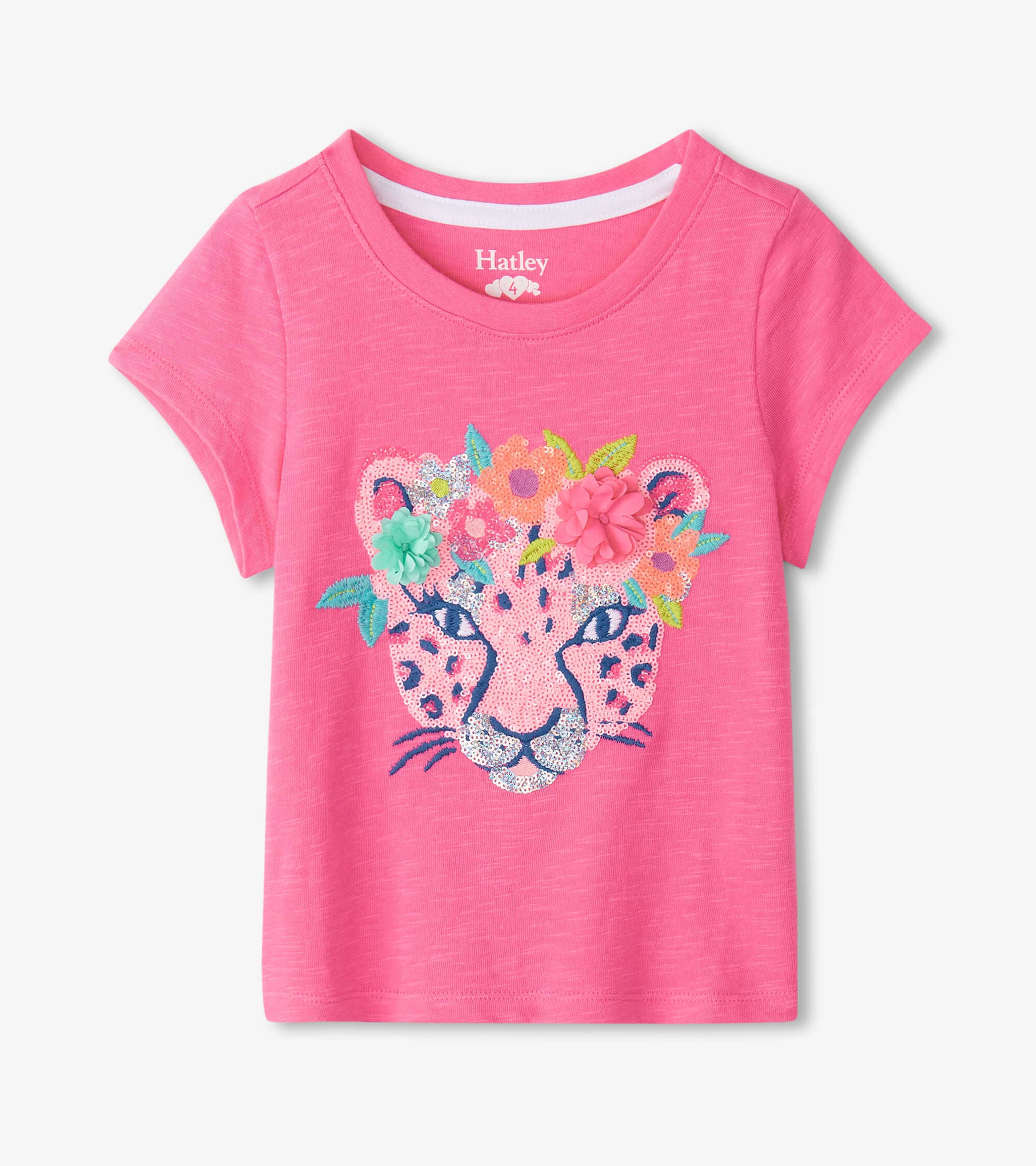 Girls Pretty Cheetah Graphic Tee