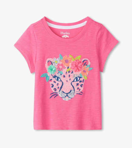 Girls Pretty Cheetah Graphic Tee